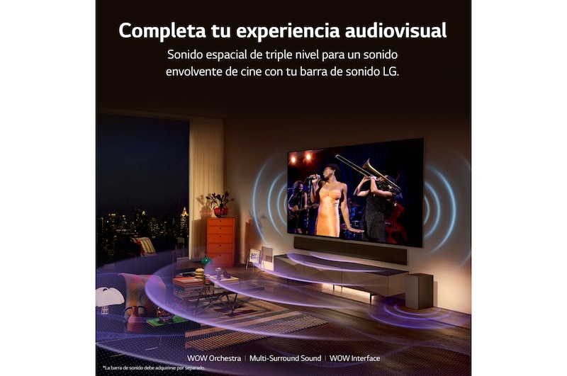 LG TV LG OLED evo 4K de 65'' G3, Procesador Máxima Potencia, Dolby Vision / Dolby ATMOS, Smart TV webOS23, el mejor TV para Gaming. Perfecta Integración en Pared., OLED65G36LA