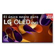 Vista frontal de TV LG OLED evo 4K de 65&#34; G4 &#43; Barra de Sonido Inteligente LG SG10TY OLED65G45LW.ESB