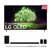 LG 4K OLED, SmartTV webOS 6.0, Procesador Inteligente 4K α7 Gen4 con AI, HDR Dolby Vision, DOLBY ATMOS [Clase de eficiencia energética G], OLED77A16LA