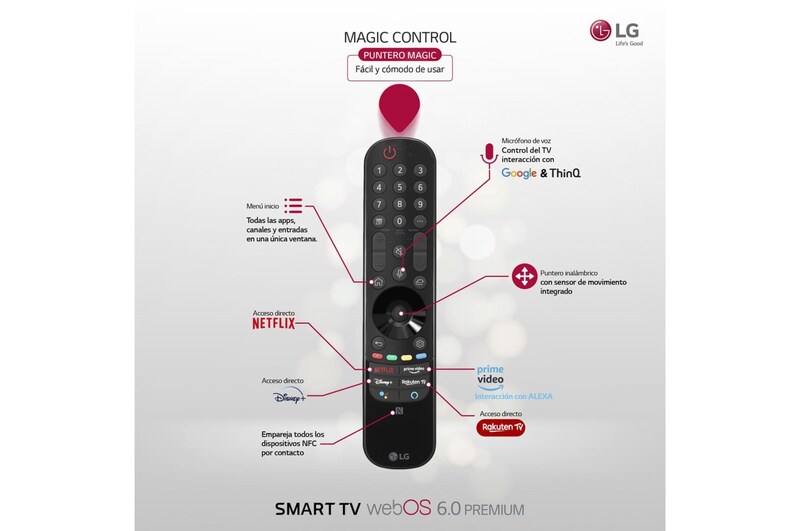 LG Televisor LG  4K OLED, Procesador Inteligente de Máxima Potencia 4K a9 Gen 5 con IA, compatible con el 100% de formatos HDR, HDR Dolby Vision, Dolby Atmos, Smart TV webOS22, el mejor TV para Gaming. , OLED77CS6LA