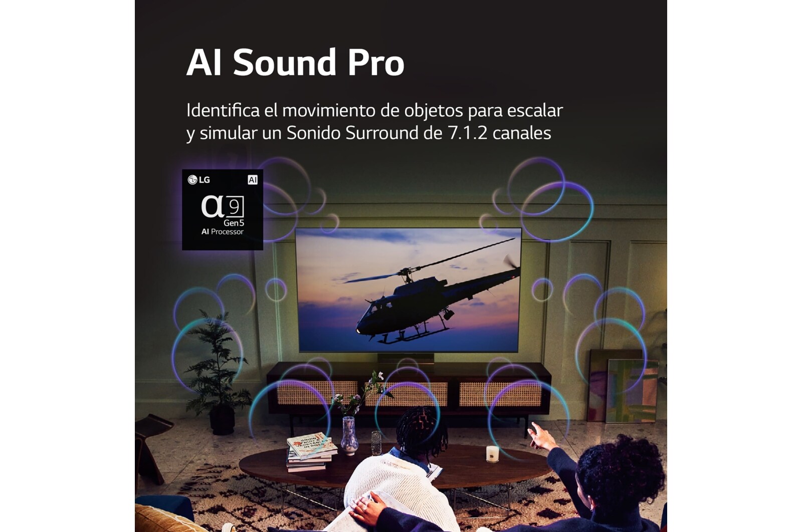 LG Televisor LG  4K OLED, Procesador Inteligente de Máxima Potencia 4K a9 Gen 5 con IA, compatible con el 100% de formatos HDR, HDR Dolby Vision, Dolby Atmos, Smart TV webOS22, el mejor TV para Gaming. , OLED77CS6LA