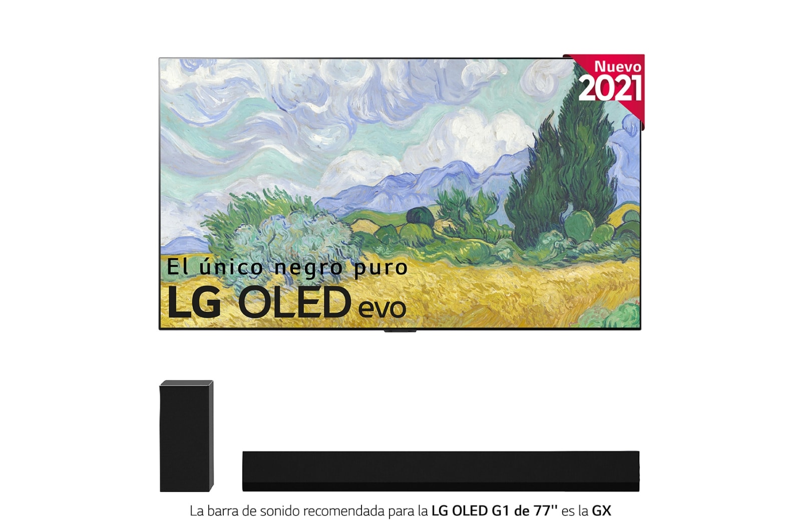 LG 4K OLED, SmartTV webOS 6.0, Procesador Inteligente 4K α9 Gen4 con AI, HDR Dolby Vision, DOLBY ATMOS [Clase de eficiencia energética G], OLED77G16LA