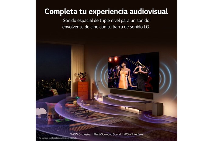 LG TV LG OLED evo 4K de 77'' G3, Procesador Máxima Potencia, Dolby Vision / Dolby ATMOS, Smart TV webOS23, el mejor TV para Gaming. Perfecta Integración en Pared., OLED77G36LA