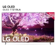 Vista frontal de LG SIGNATURE 8K OLED, SmartTV webOS 6.0, Procesador Inteligente 8K α9 Gen4 con AI, HDR Dolby Vision, DOLBY ATMOS [Clase de eficiencia energética G] OLED77Z19LA