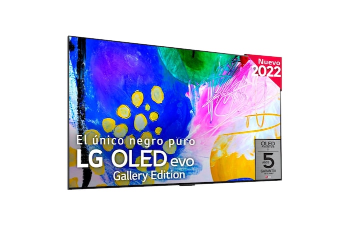 LG Televisor LG  4K OLED evo Gallery Edition, Procesador Inteligente de Máxima Potencia 4K a9 Gen 5 con IA, compatible con el 100% de formatos HDR, HDR Dolby Vision, Dolby Atmos, Smart TV webOS22, el mejor TV para Gaming.<br>Ideal para colgar en la pared., OLED83G26LA