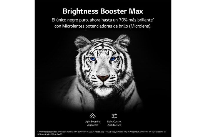 LG TV LG OLED evo 4K de 83'' G3, Procesador Máxima Potencia, Dolby Vision / Dolby ATMOS, Smart TV webOS23, el mejor TV para Gaming. Perfecta Integración en Pared., OLED83G36LA