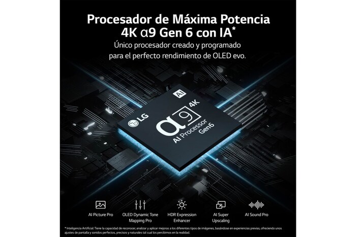 LG TV LG OLED evo 4K de 83'' G3, Procesador Máxima Potencia, Dolby Vision / Dolby ATMOS, Smart TV webOS23, el mejor TV para Gaming. Perfecta Integración en Pared., OLED83G36LA