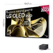 LG 83 pulgadas TV LG OLED evo 4K M3 Inalámbrico con Smart TV webOS23 actualizable, OLED83M39LA