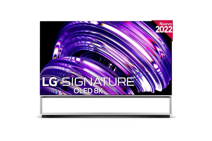 LG Televisor LG SIGNATURE 8K OLED, Procesador Inteligente de Máxima Potencia 8K a9 Gen 5 con IA, compatible con el 100% de formatos HDR, HDR Dolby Vision, Dolby Atmos, Smart TV webOS22, el mejor TV para Gaming., OLED88Z29LA