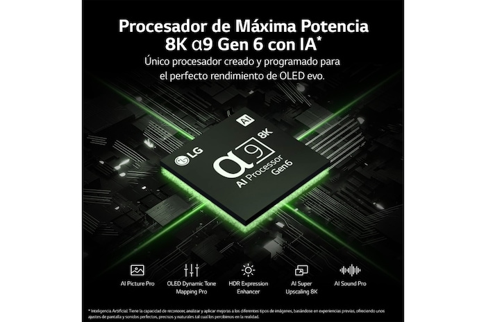LG TV LG SIGNATURE OLED evo 8K de 88'' Z3, Procesador Máxima Potencia, Dolby Vision / Dolby ATMOS, Smart TV webOS23, el mejor TV para Gaming., OLED88Z39LA