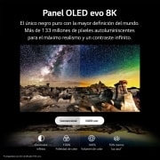 LG  TV LG SIGNATURE OLED evo 8K de 88'' Z3, Procesador Máxima Potencia, Dolby Vision / Dolby ATMOS, Smart TV webOS23, el mejor TV para Gaming., OLED88Z39LA