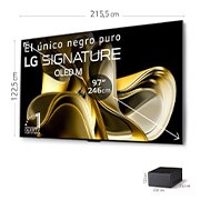 LG 97 pulgadas TV LG OLED SIGNATURE 4K M3 Inalámbrico con Smart TV webOS23 actualizable, OLED97M39LA