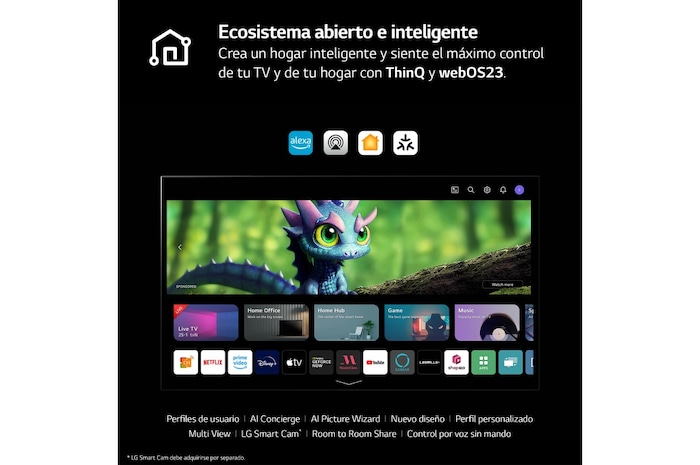 LG 97 pulgadas TV LG OLED SIGNATURE 4K M3 Inalámbrico con Smart TV webOS23 actualizable, OLED97M39LA