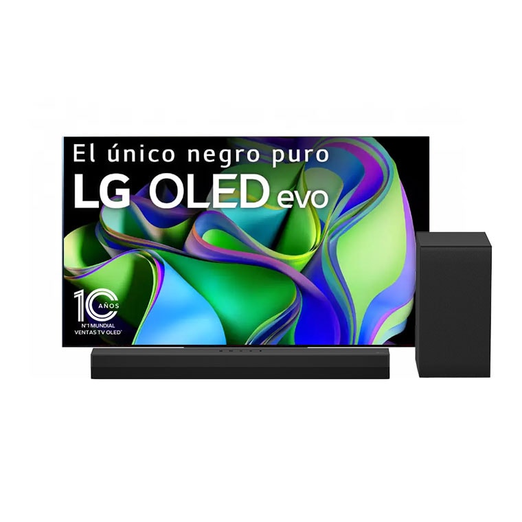 LG TV LG OLED evo 4K de 55'' C3 + barra de sonido S40T de regalo, OLED55C3LA.ESB