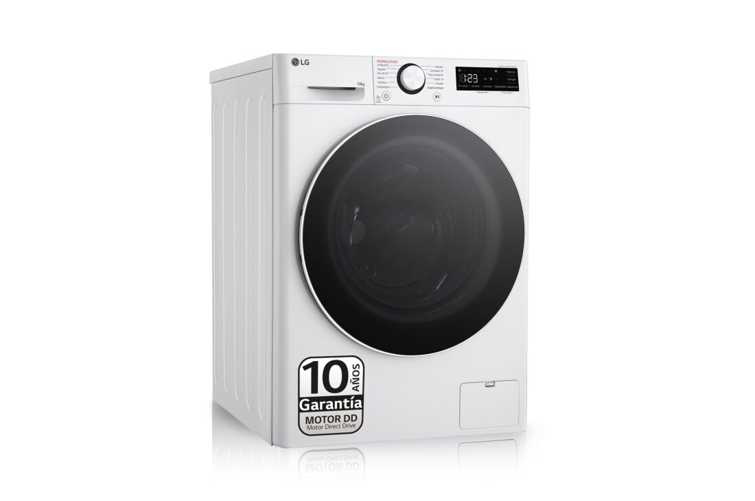 LG Lavadora inteligente AI Direct Drive. TurboWash 360º, Vapor,  10kg ,  1400rpm Un 10% más eficiente que A, Serie 600, F4WR6010A0W, F4WR6010A0W, thumbnail 1