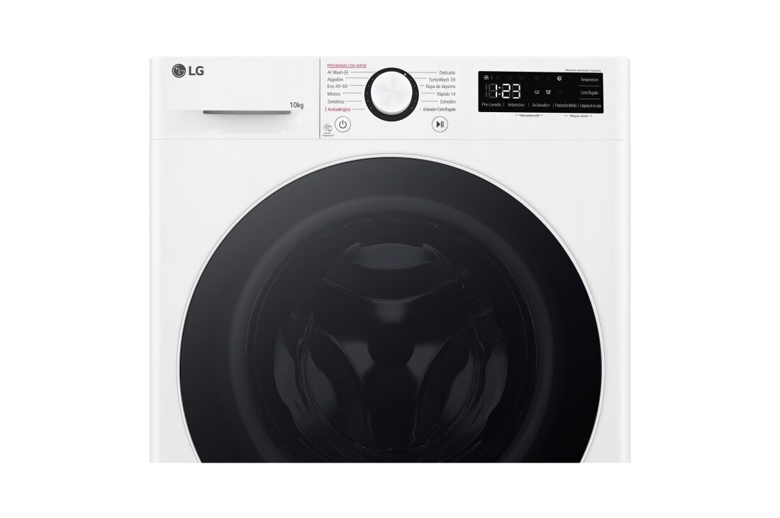 LG Lavadora inteligente AI Direct Drive. TurboWash 360º, Vapor,  10kg ,  1400rpm Un 10% más eficiente que A, Serie 600, F4WR6010A0W, F4WR6010A0W, thumbnail 10