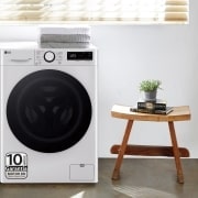 LG Lavadora inteligente AI Direct Drive. TurboWash 360º, Vapor,  10kg ,  1400rpm Un 10% más eficiente que A, Serie 600, F4WR6010A0W, F4WR6010A0W, thumbnail 14