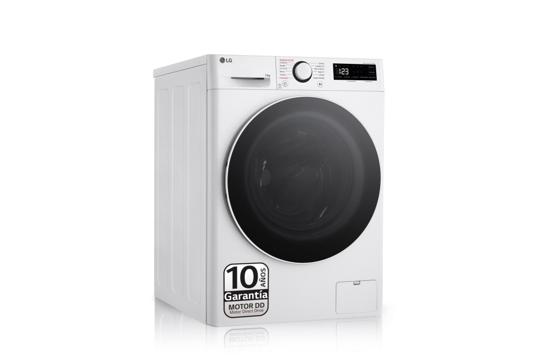 LG Lavadora inteligente AI Direct Drive. TurboWash 360º, Vapor, 13kg , 1400rpm Un 20% más eficiente que A, Serie 600, F4WR6013A0W, F4WR6013A0W, thumbnail 1