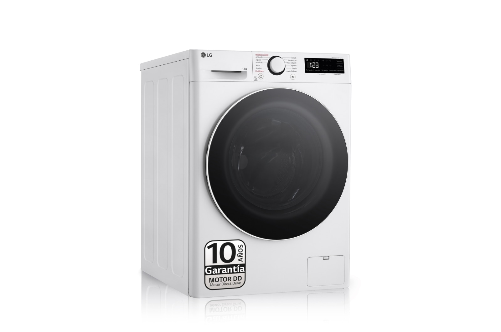 LG Lavadora inteligente AI Direct Drive. TurboWash 360º, Vapor, 13kg , 1400rpm Un 20% más eficiente que A, Serie 600, F4WR6013A0W, F4WR6013A0W, thumbnail 1
