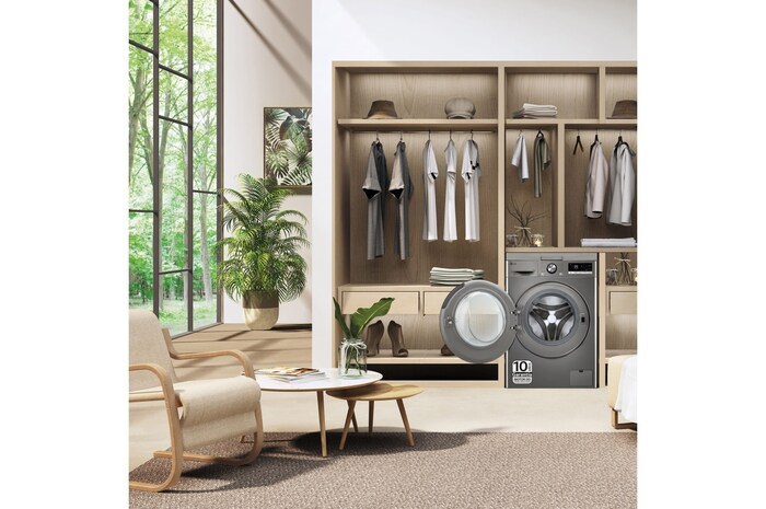 LG Lavadora inteligente AI Direct Drive. TurboWash 360º, Vapor+, 10kg , 1400rpm Un10% más eficiente que A, Serie 700, F4WR7010AGS, F4WR7010AGS, thumbnail 14