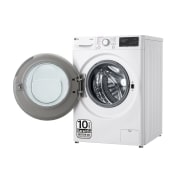 LG Lavadora inteligente AI Direct Drive. Vapor, Autodosificación,  9kg ,  1400rpm Un 10% más eficiente que A, Serie 550, F4WR5509A0W