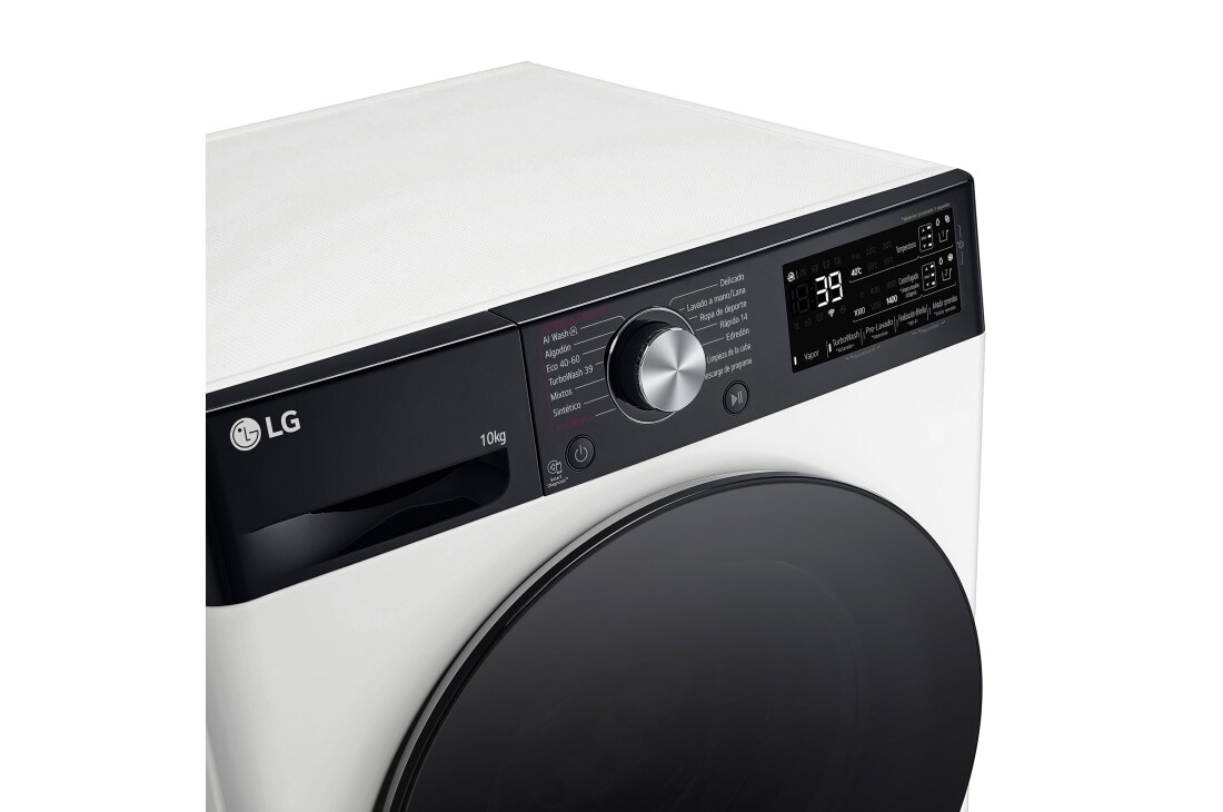 LG Lavadora inteligente AI Direct Drive. TurboWash 360º, Autodosificación,  10kg ,  1400rpm Un 10% más eficiente que A, Serie 750, F4WR7510AGH, F4WR7510AGH