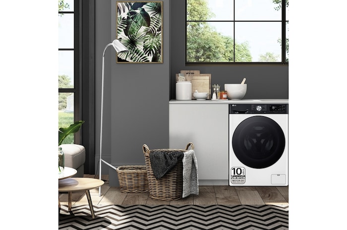 LG Lavadora inteligente AI Direct Drive. TurboWash 360º, Autodosificación,  10kg ,  1400rpm Un 10% más eficiente que A, Serie 750, F4WR7510AGH, F4WR7510AGH
