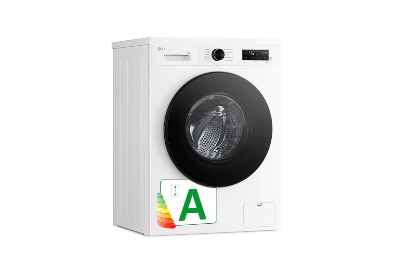 LG Lavadora eficiente 9kg, 1400rpm, A, con vapor, Serie 100, F4X1009NWB