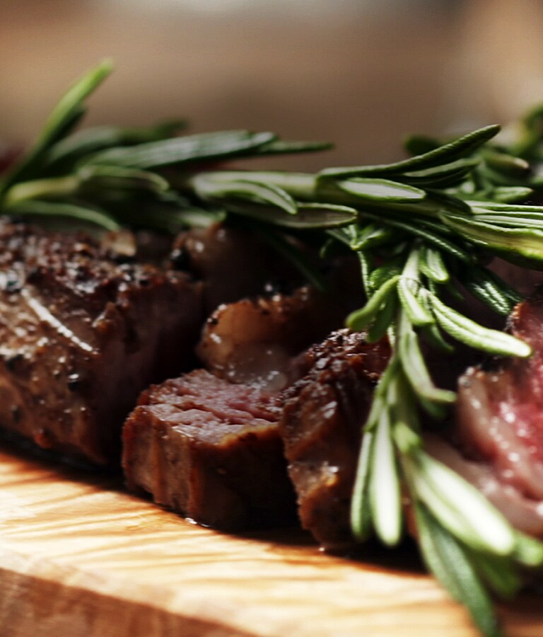 Un filete con un punto de cocción perfecto.