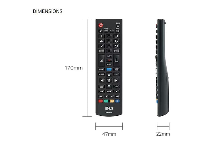 LG Mando a distancia original tradicional para televisor LG, AKB75055702