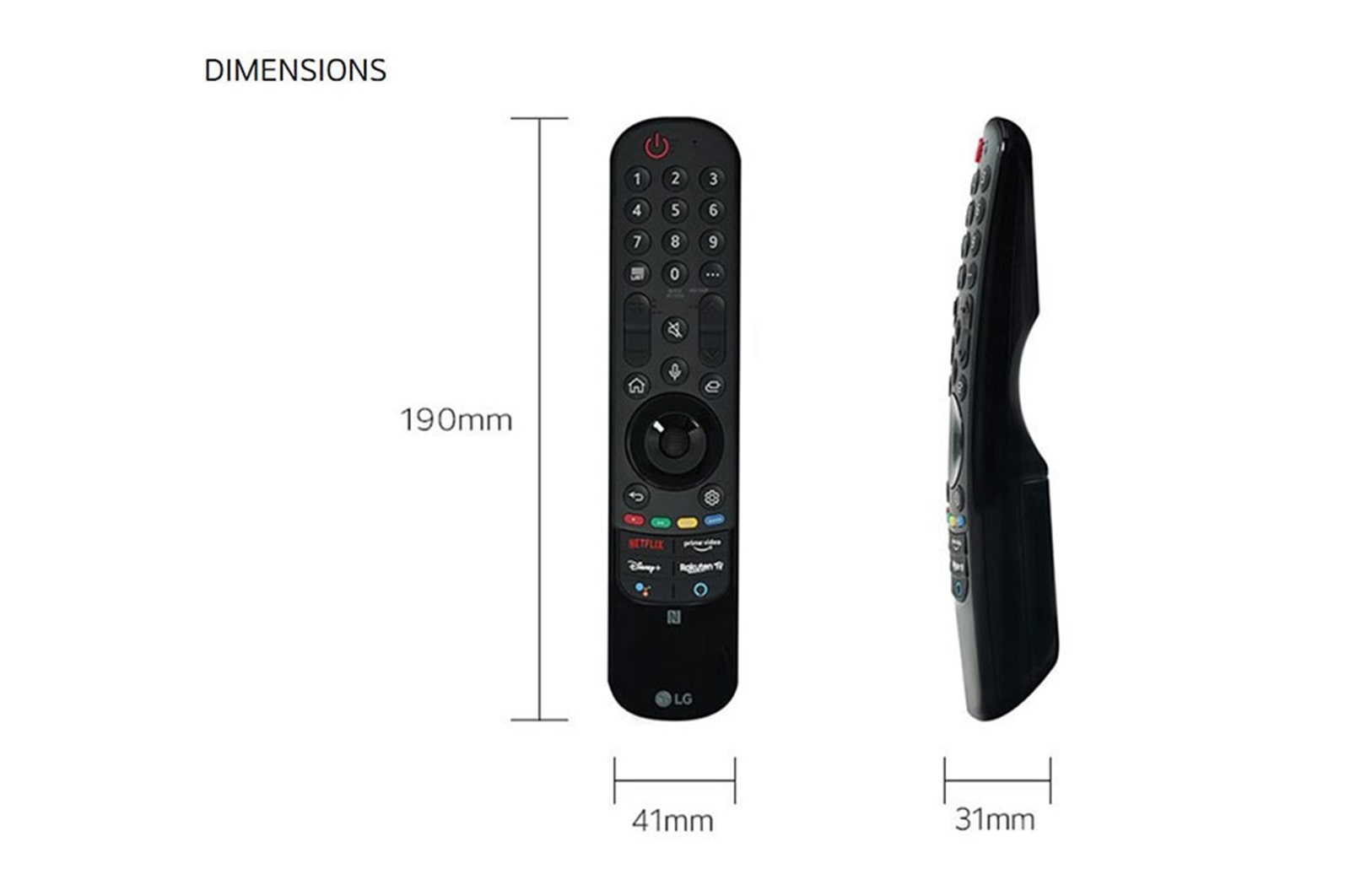 LG Mando Magic MR21GA (2021) sin NFC. Compatible con LG Smart TV 2019, 2020 y 2021, AKB76036201