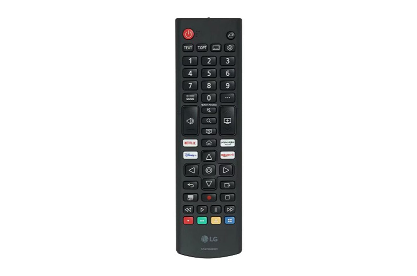 Mando a distancia estándar original 2022 para televisor LG.  AKB7604301