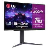 Monitor Gaming LG UltraGear, 27", IPS, QHD (2560X1440), 200Hz, 1 ms