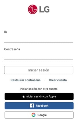 Iniciar sesión o crear cuenta