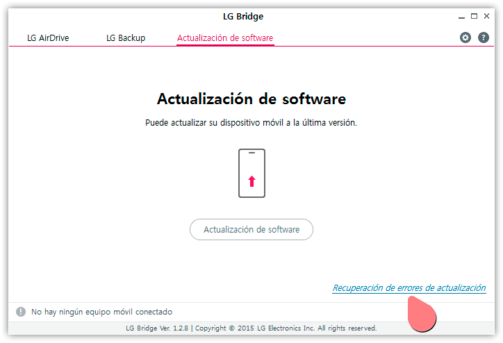 Actualización de Sofware