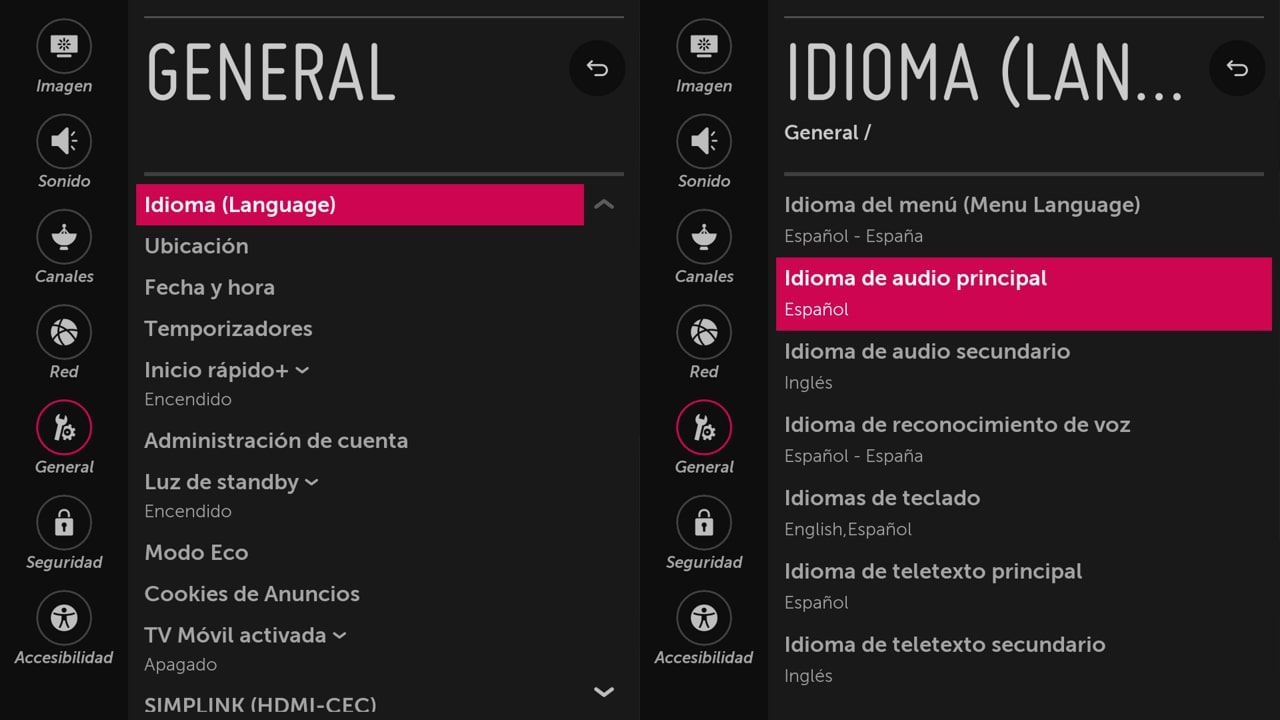 salida de sonido
