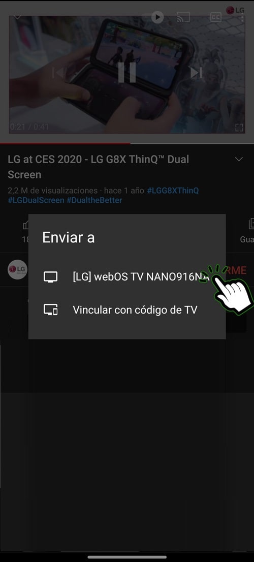 Conectar un teléfono móvil o tablet a Smart TV | LG España