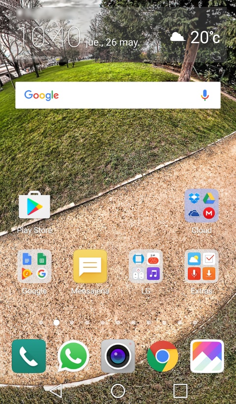 menu principal g5