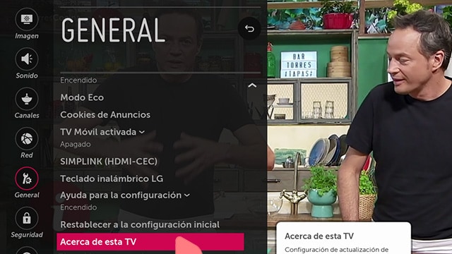 Acerca de esta TV