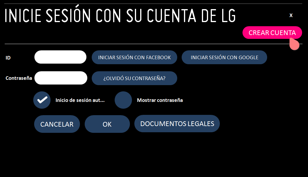 Crear cuenta