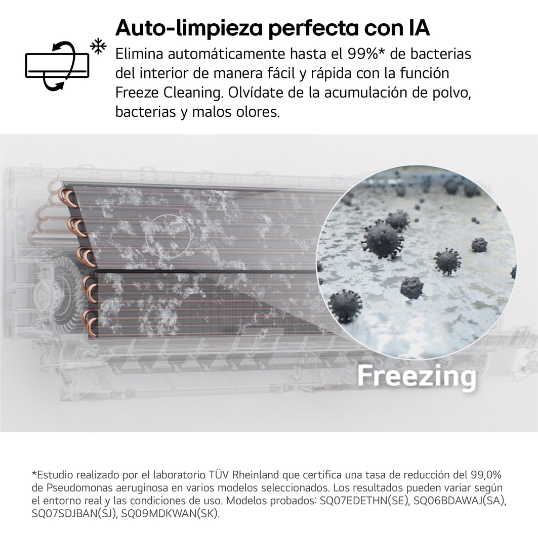 LG Outlet Aire Acondicionado 1x1 LG DUALCOOL AI Air L con bomba de calor, MAGNA09LX.OUTLET