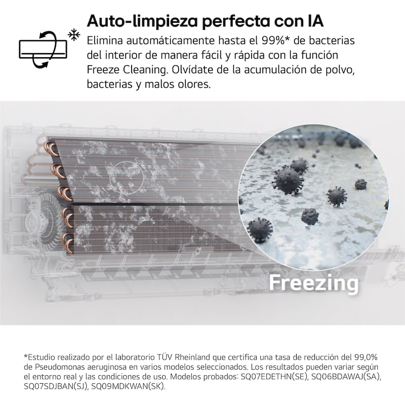 LG Outlet Aire Acondicionado 1x1 LG DUALCOOL AI Air L con bomba de calor, MAGNA09LX.OUTLET