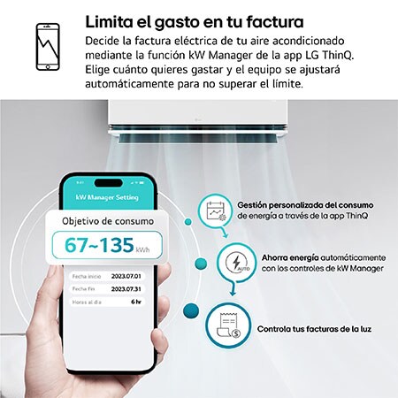 LG Aire Acondicionado 1x1 LG DUALCOOL AI Air L con bomba de calor, MAGNA09LX.SET