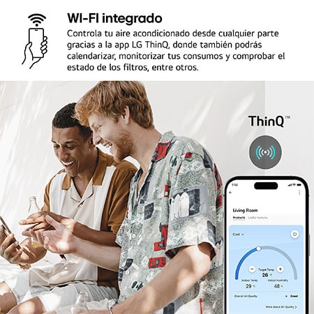 LG Aire Acondicionado 1x1 LG DUALCOOL AI Air L con bomba de calor, MAGNA09LX.SET