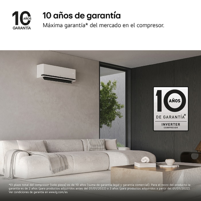 LG Aire Acondicionado 1x1 LG DUALCOOL AI Air M con bomba de calor, MAGNA09MX.SET