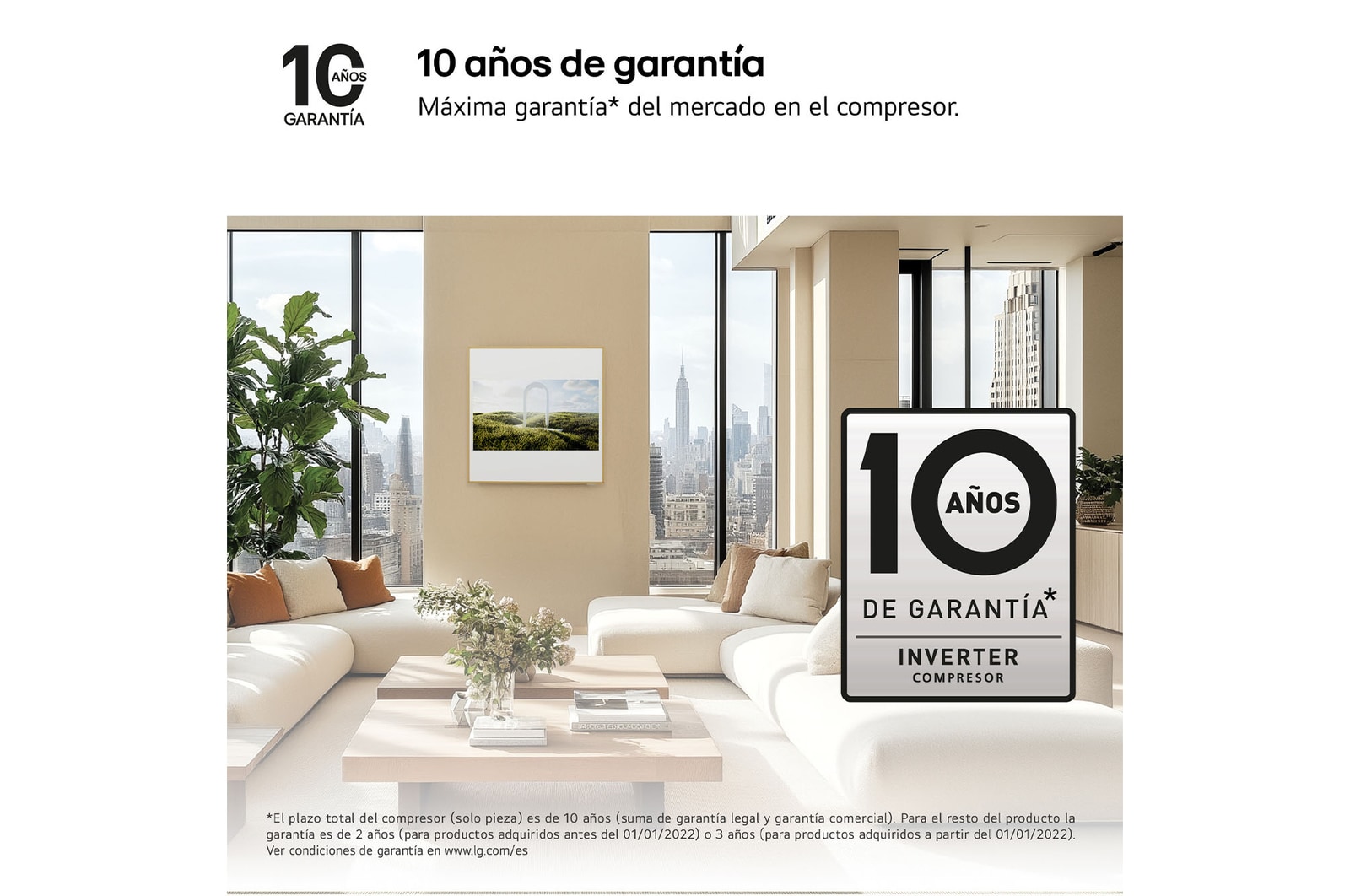 LG ARTCOOL GALLERY LCD Aire Acondicionado 1x1 con bomba de calor, GALLERY09TV2.SET