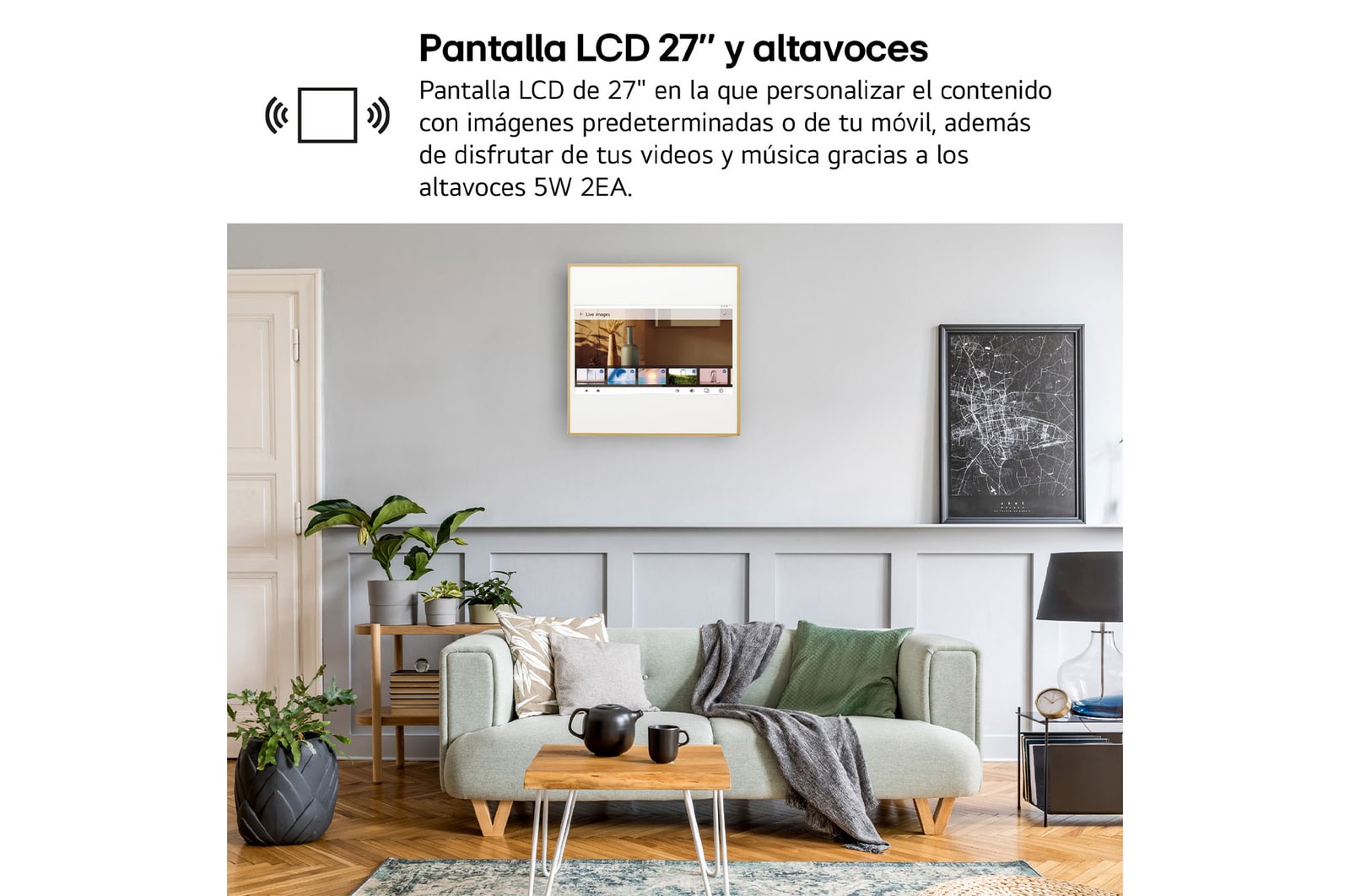 LG ARTCOOL GALLERY LCD Aire Acondicionado 1x1 con bomba de calor, GALLERY09TV2.SET