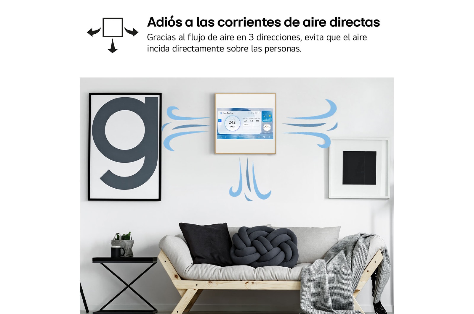 LG ARTCOOL GALLERY LCD Aire Acondicionado 1x1 con bomba de calor, GALLERY09TV2.SET