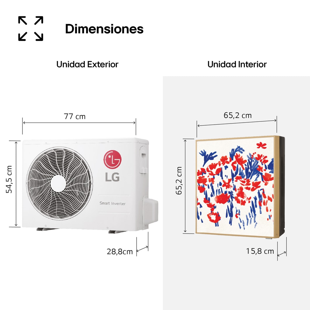 LG  ARTCOOL GALLERY PHOTO Aire Acondicionado 1x1 con bomba de calor , GALLERY09PH.SET