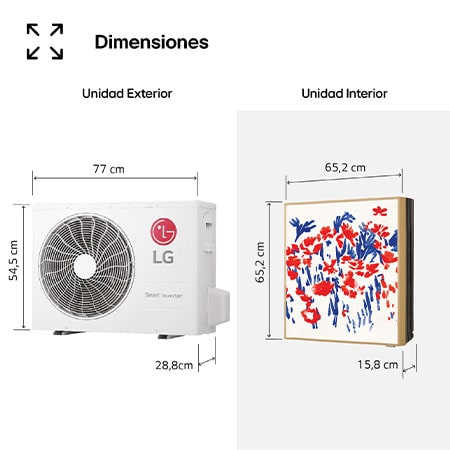 LG  ARTCOOL GALLERY PHOTO Aire Acondicionado 1x1 con bomba de calor , GALLERY12PH2.SET